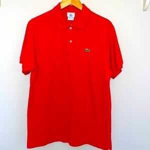 Lacoste Polo Vintage Size medium in orange